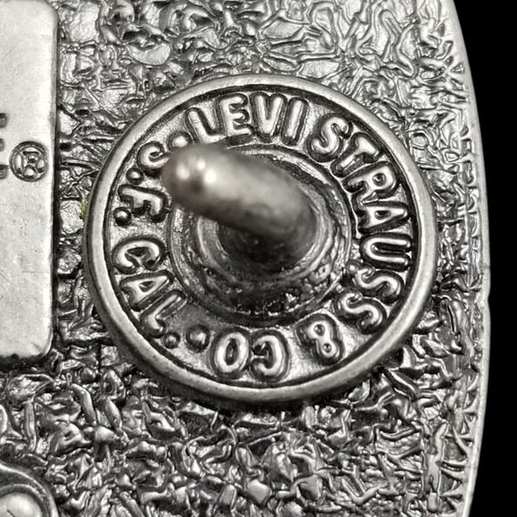 Levi Strauss Co‎ Original Riveted Quality Clothing Belt Buckle Two Horse Brand - Picture 10 of 13
